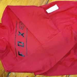 Red Fox fleece sweatshirt